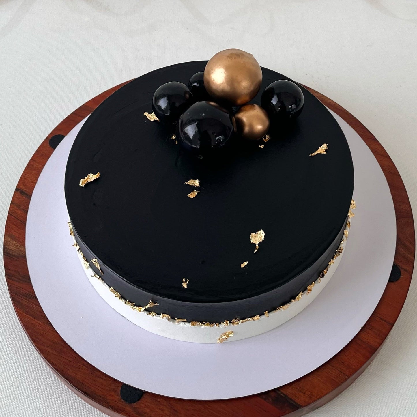 Black & Gold Chocolate cake