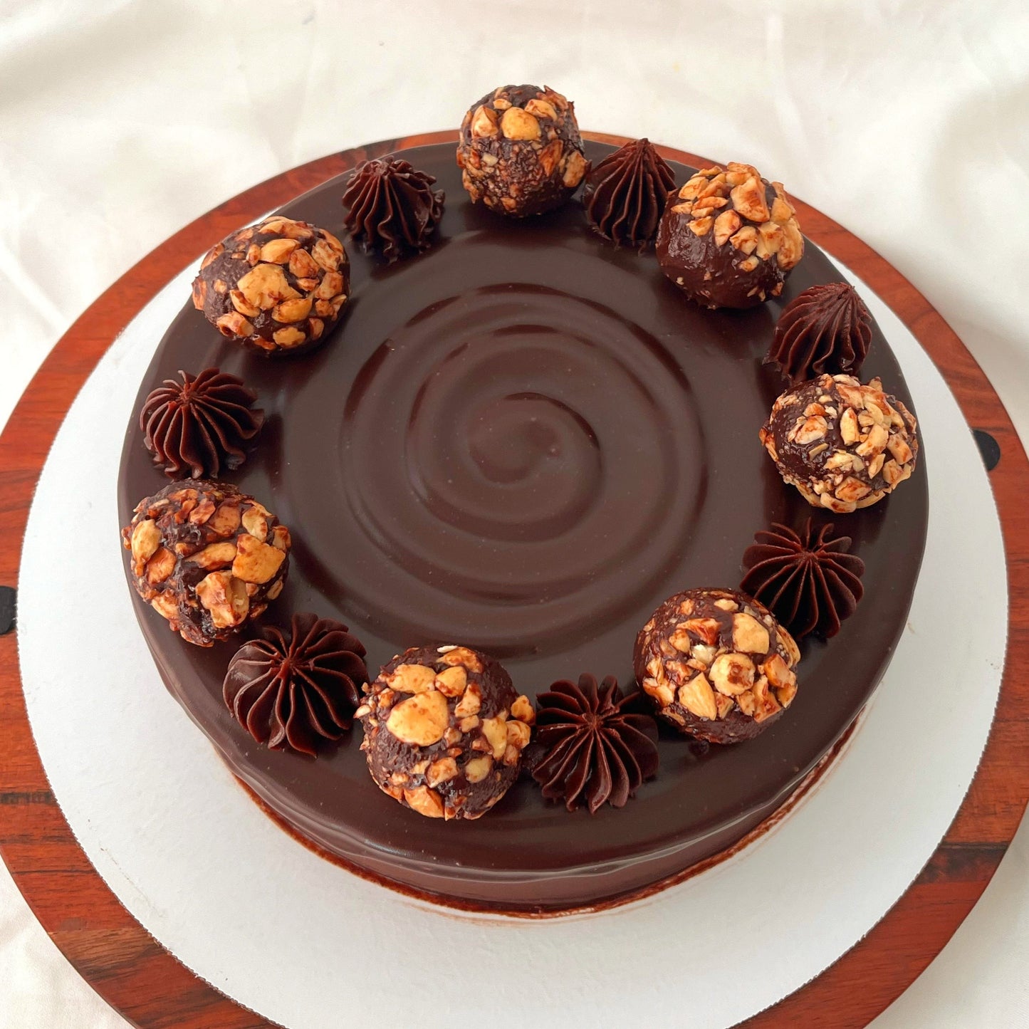Hazelnut Nutella Belgian Chocolate cake