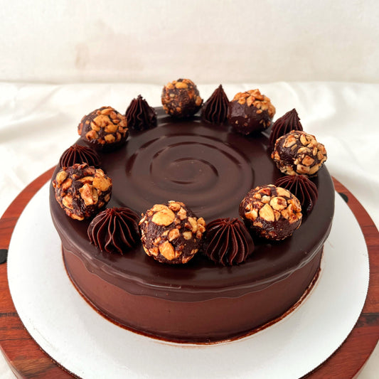 Hazelnut Nutella Belgian Chocolate cake